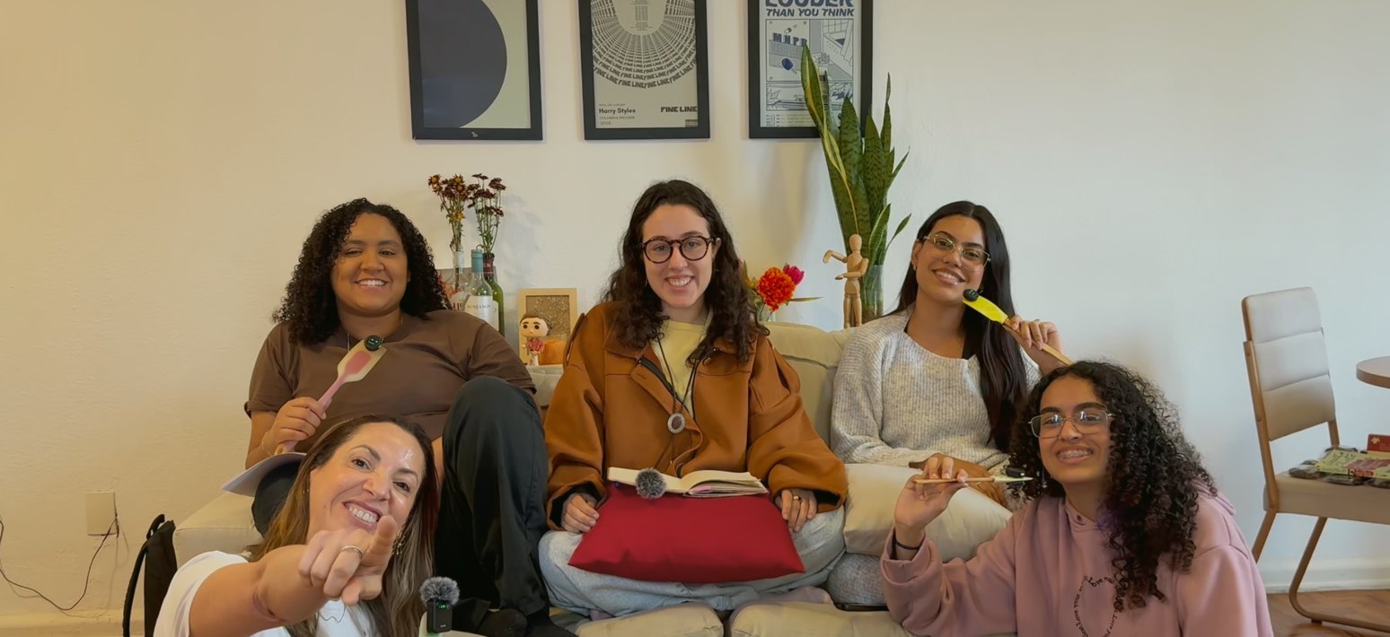 As cinco integrantes do Palpitamente